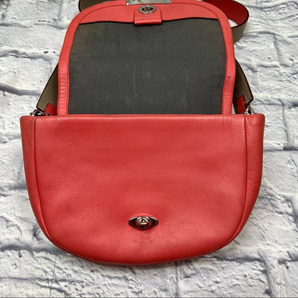 *MARC BY MARC JACOBS Luna Leather Saddle Crossbody Rose Bush Bag Purse - Picture 12 of 15